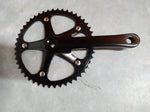 Crank set . Black alloy .